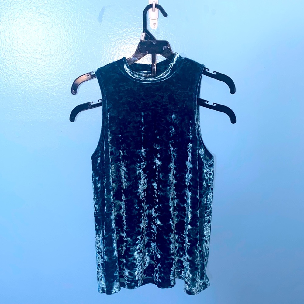 Blue Velvet Party Top